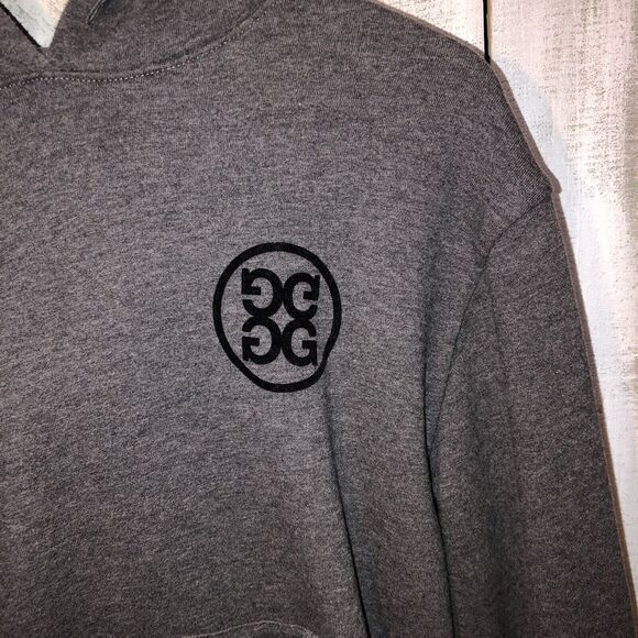 G/Fore Golf Hoodie Men's Medium Gray Casual Hooded Pullover Golf Long Sleeve - Picture 2 of 11